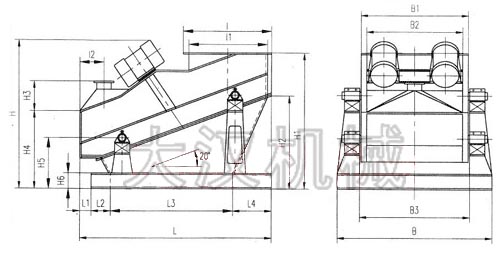ZSG礦篩外形圖 ZSG礦篩外形圖